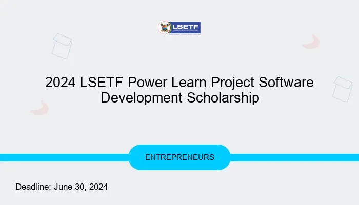 2024 LSETF Power Learn Project Software Development Scholarship