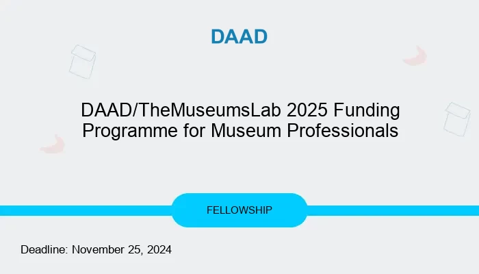 DAAD/TheMuseumsLab 2025 Funding Programme for Museum Professionals