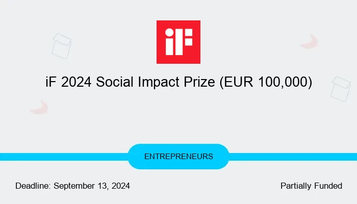 iF 2024 Social Impact Prize (EUR 100,000)