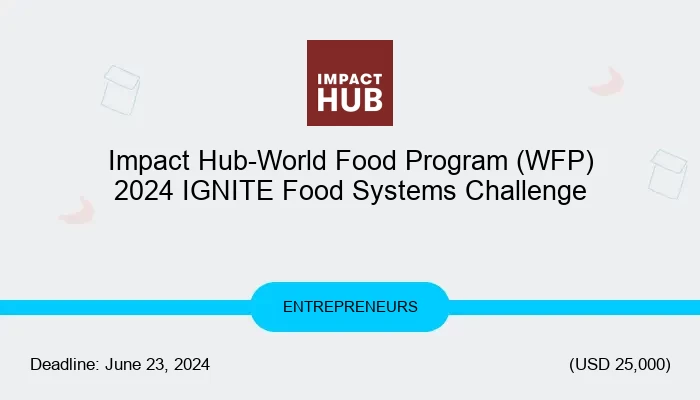 Impact Hub-World Food Program (WFP) 2024 IGNITE Food Systems Challenge
