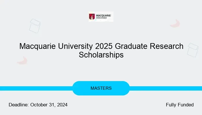 Macquarie University 2025 Graduate Research Scholarships