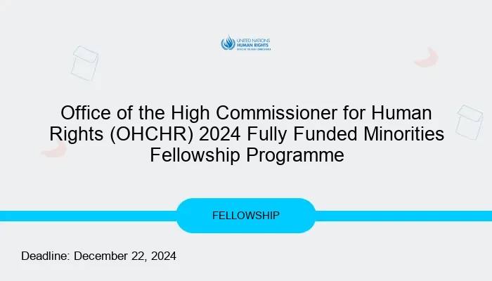 Office of the High Commissioner for Human Rights (OHCHR) 2024 Fully Funded Minorities Fellowship Programme